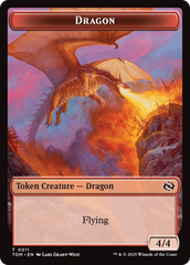 Reliquary Dragon // Dragon (0011) Double-Sided Token [Tarkir: Dragonstorm Tokens] | Good Games Cannington