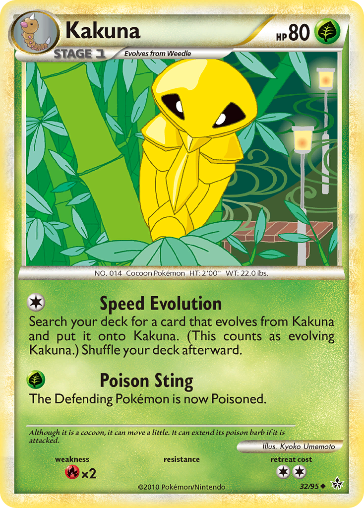 Kakuna (32/95) [HeartGold & SoulSilver: Unleashed] | Good Games Cannington