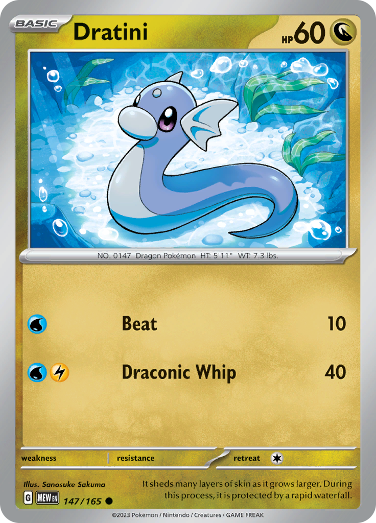 Dratini (147/165) [Scarlet & Violet 151] | Good Games Cannington
