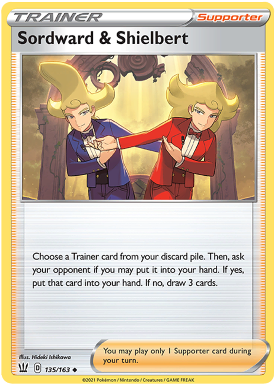 Sordward & Shielbert (135/163) [Sword & Shield: Battle Styles] | Good Games Cannington