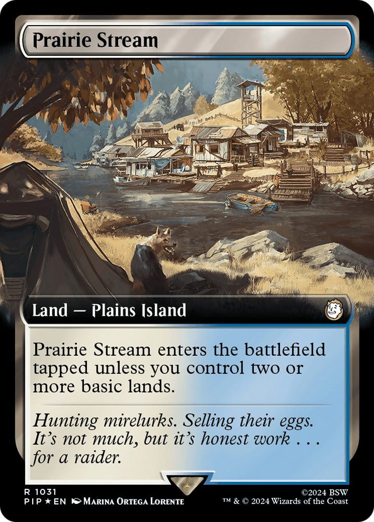 Prairie Stream (Extended Art) (Surge Foil) [Fallout] | Good Games Cannington