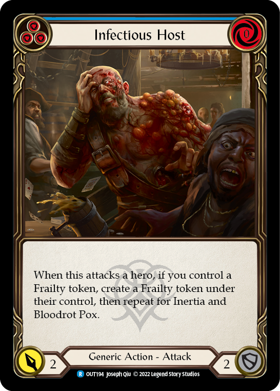 Infectious Host (Blue) [OUT194] (Outsiders) | Good Games Cannington
