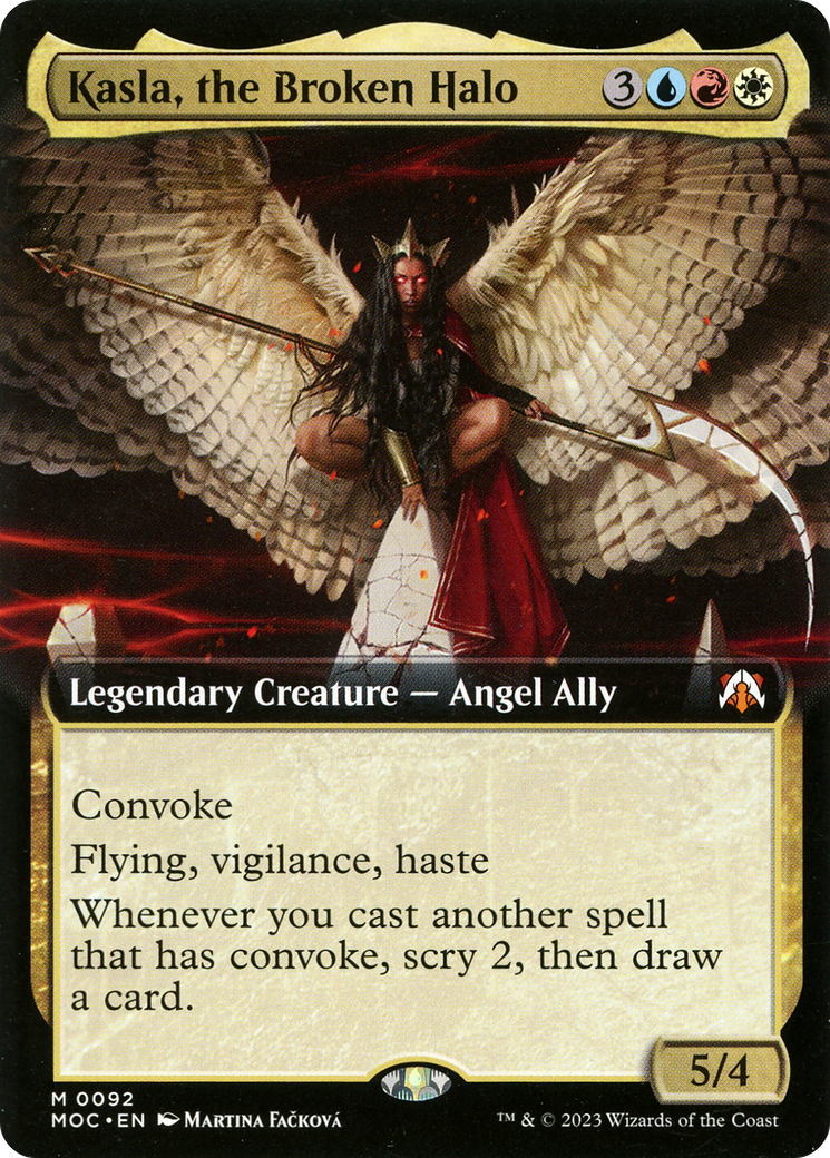Kasla, the Broken Halo (Extended Art) [March of the Machine Commander] | Good Games Cannington