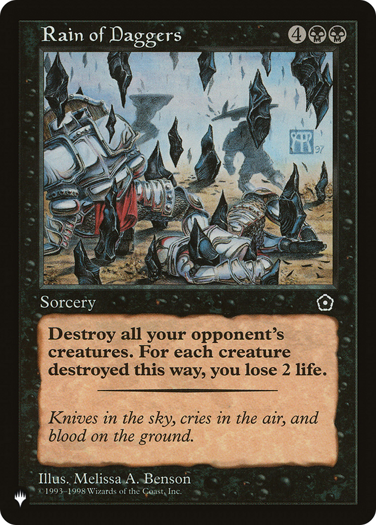 Rain of Daggers [The List] | Good Games Cannington