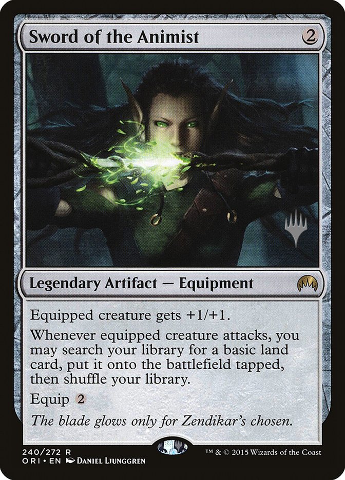 Sword of the Animist [Magic Origins Promos] | Good Games Cannington