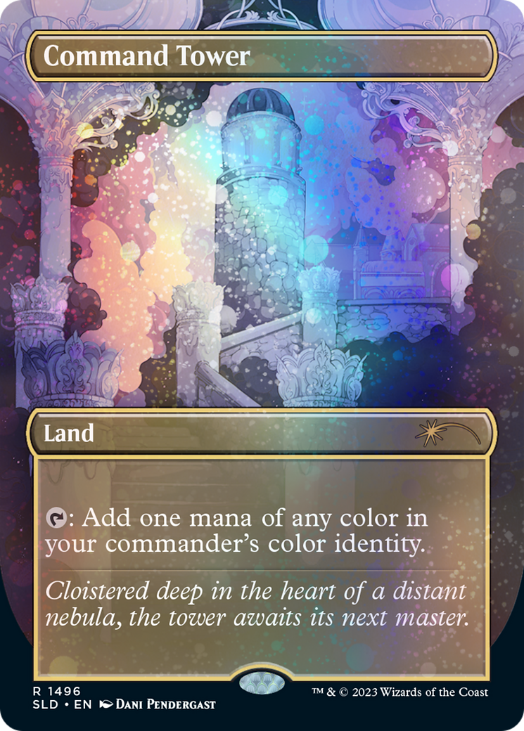 Command Tower (1697) (Rainbow Foil) [Secret Lair: Sheldon's Spellbook] | Good Games Cannington