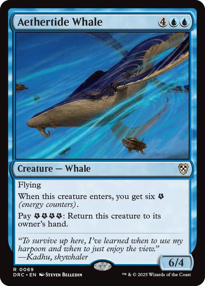 Aethertide Whale 69/187 (Commander: Aetherdrift)  | Good Games Cannington