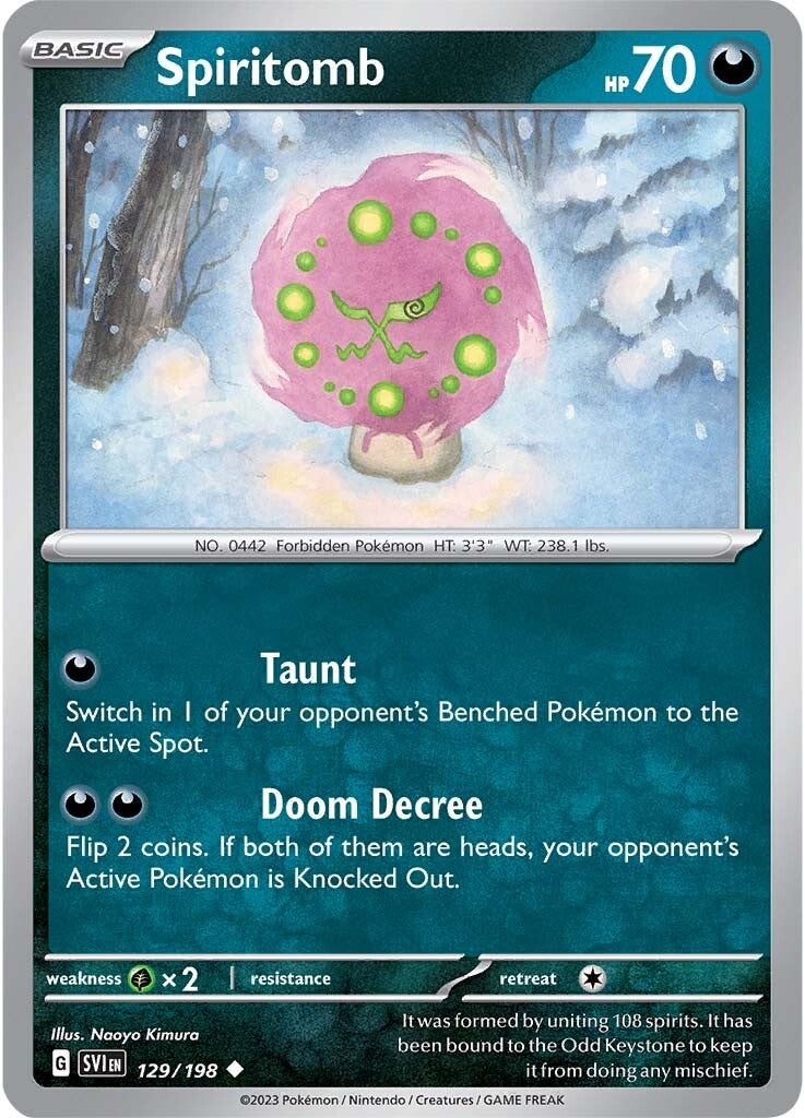 Spiritomb (129/198) [Scarlet & Violet: Base Set] | Good Games Cannington