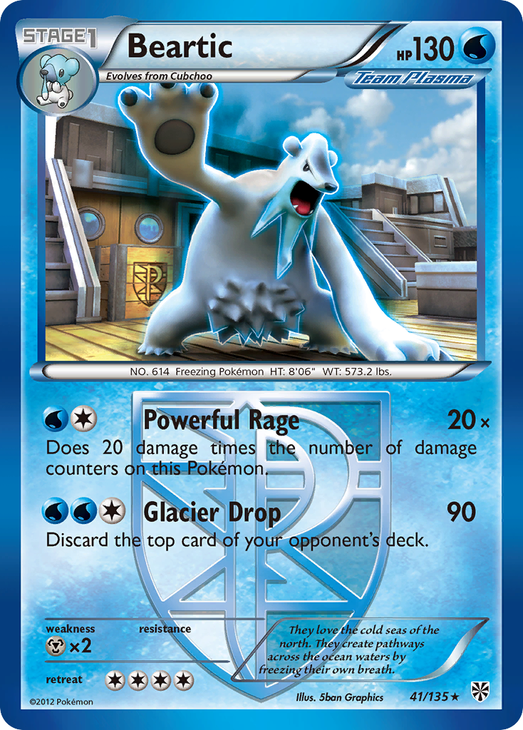 Beartic (41/135) [Black & White: Plasma Storm] | Good Games Cannington