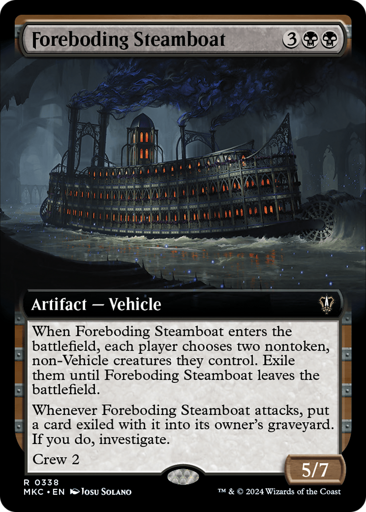 Foreboding Steamboat (Extended Art) [Murders at Karlov Manor Commander] | Good Games Cannington
