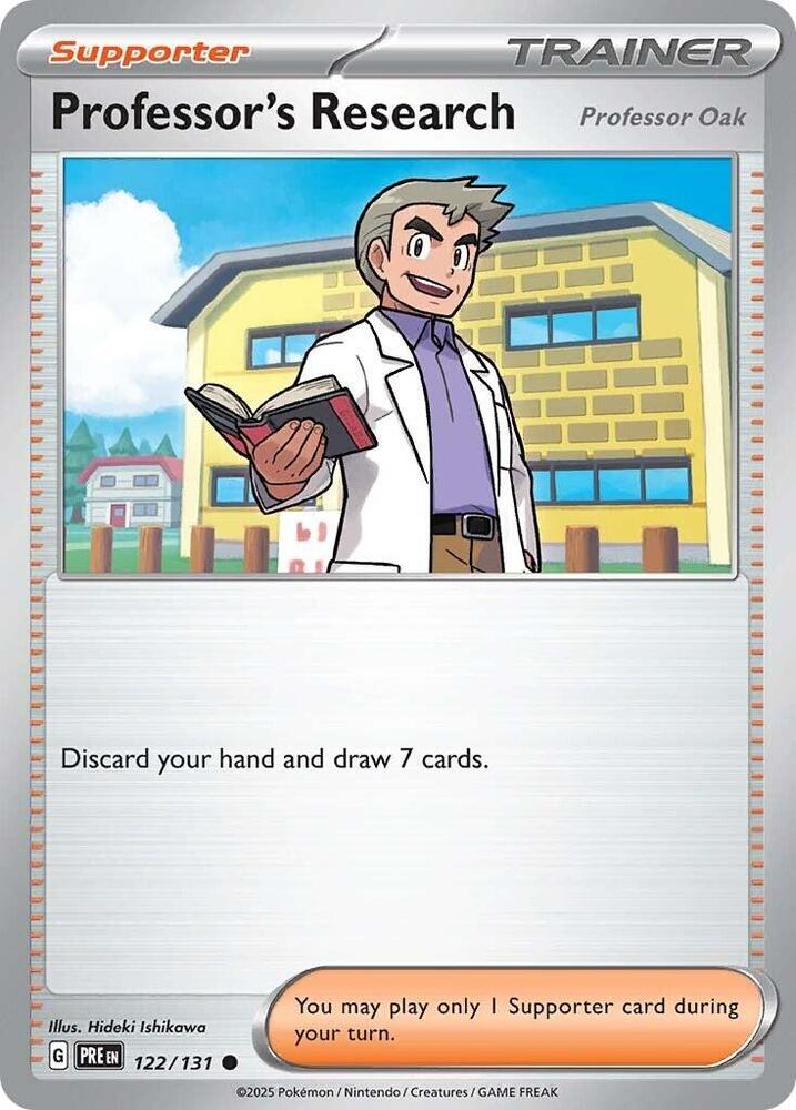 Professor's Research (122/131) [Professor Oak] [Scarlet & Violet: Prismatic Evolutions] | Good Games Cannington