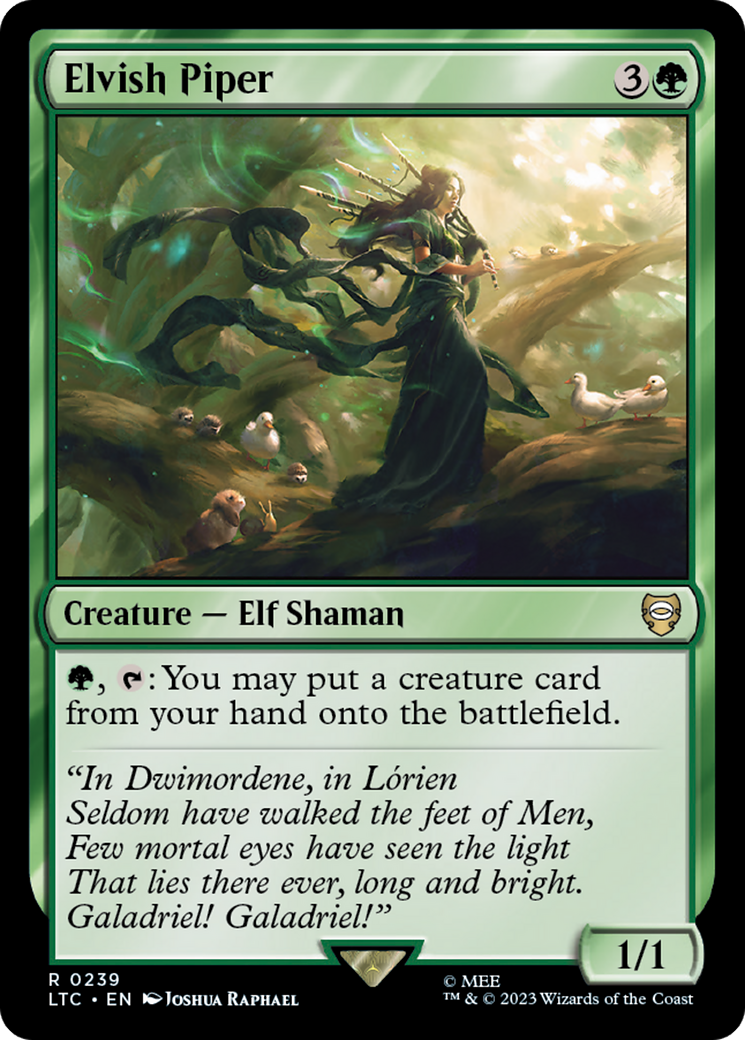 Elvish Piper [The Lord of the Rings: Tales of Middle-Earth Commander] | Good Games Cannington
