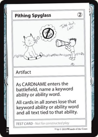 Pithing Spyglass (2021 Edition) [Mystery Booster Playtest Cards] | Good Games Cannington