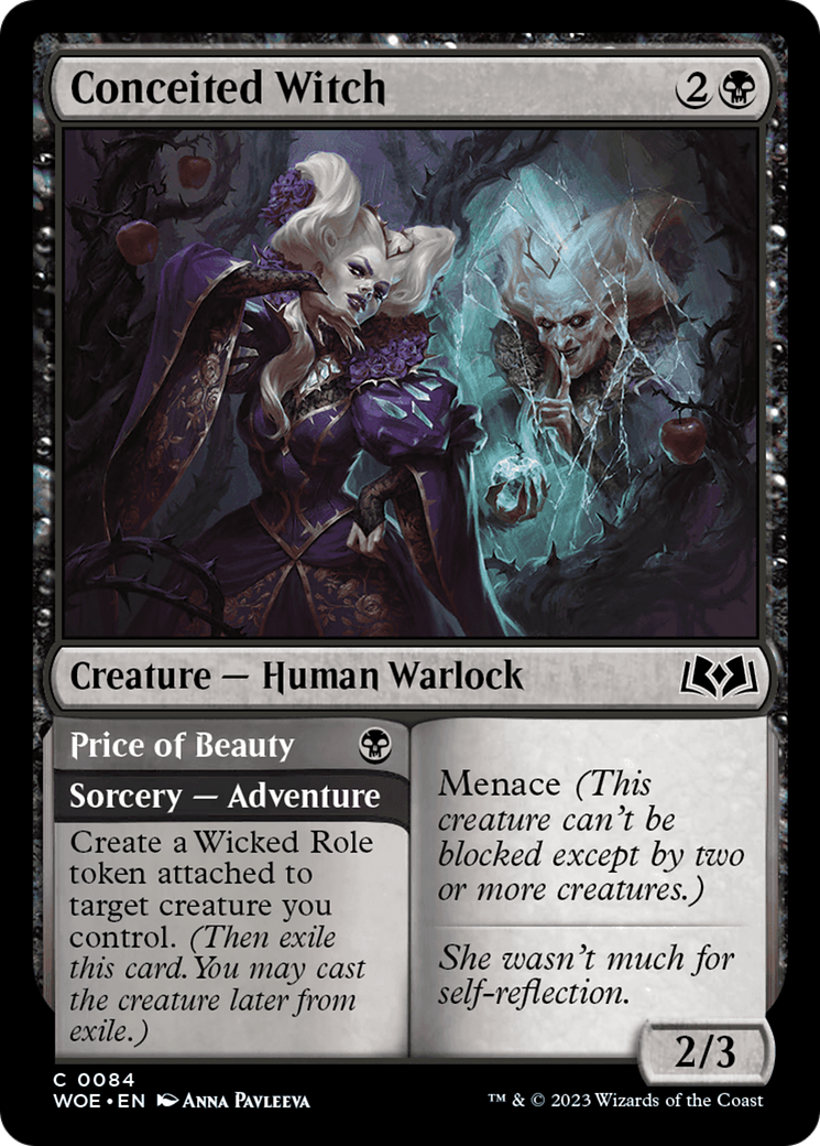 Conceited Witch // Price of Beauty [Wilds of Eldraine] | Good Games Cannington