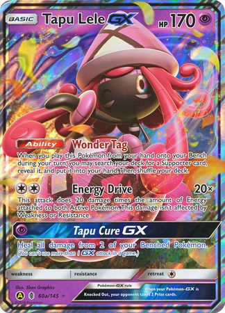 Tapu Lele GX (60a/145) (Alternate card) (Jumbo Card) [Sun & Moon: Guardians Rising] | Good Games Cannington