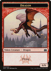 Dragon // Goblin Double-Sided Token [Ravnica Allegiance Guild Kit Tokens] | Good Games Cannington