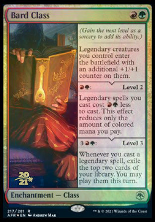 Bard Class [Dungeons & Dragons: Adventures in the Forgotten Realms Prerelease Promos] | Good Games Cannington