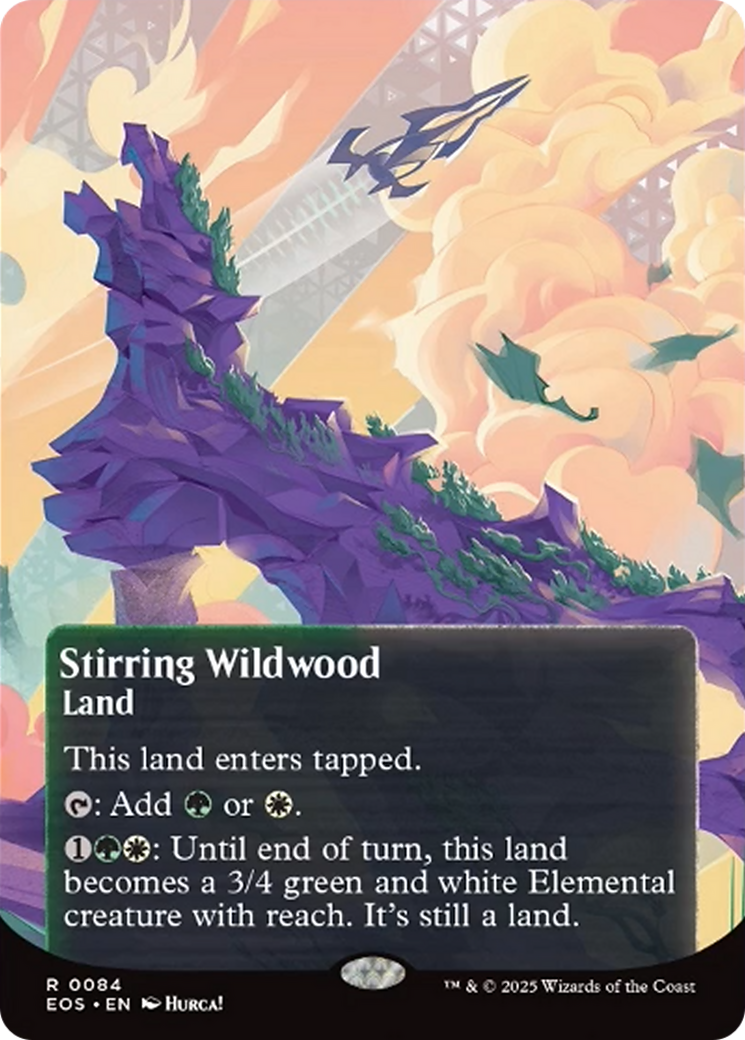 Stirring Wildwood (0084) (Borderless) [Edge of Eternities: Stellar Sights] | Good Games Cannington