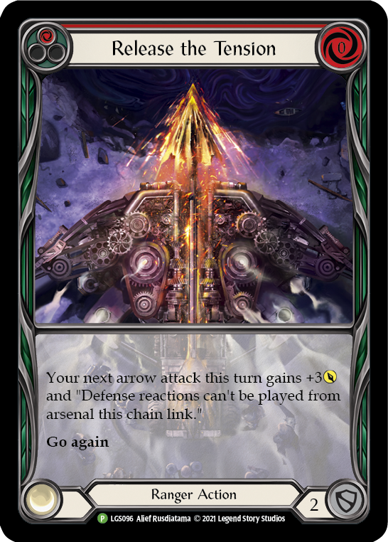 Release the Tension (Red) [LGS096] (Promo)  Rainbow Foil | Good Games Cannington