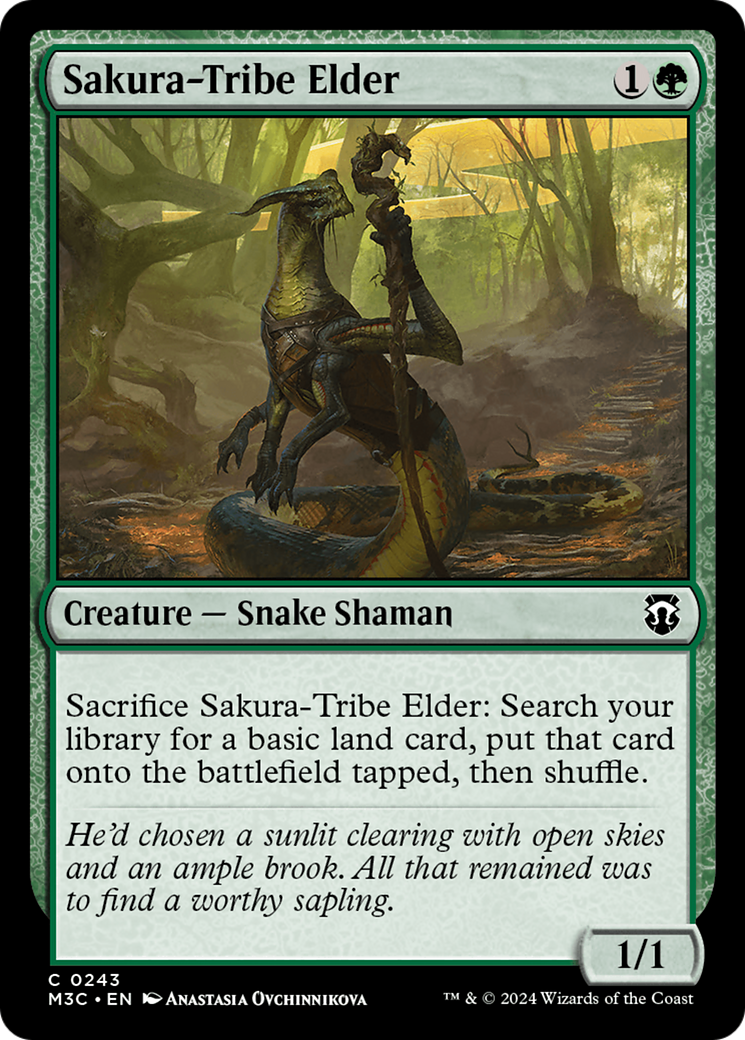 Sakura-Tribe Elder (Ripple Foil) [Modern Horizons 3 Commander] | Good Games Cannington