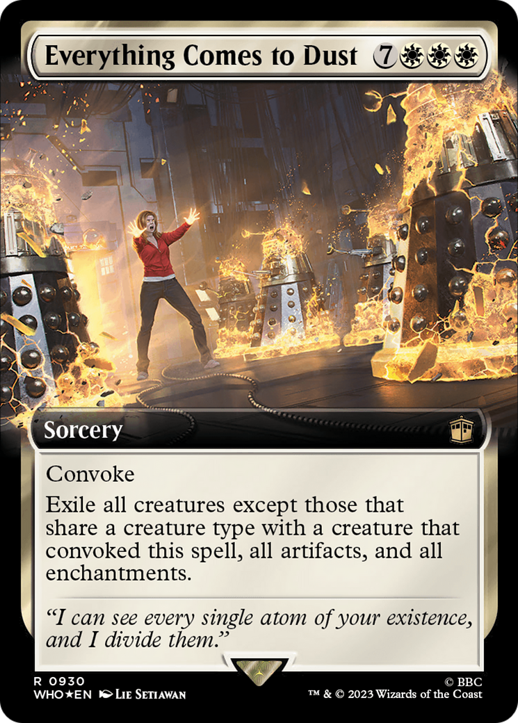 Everything Comes to Dust (Extended Art) (Surge Foil) [Doctor Who] | Good Games Cannington