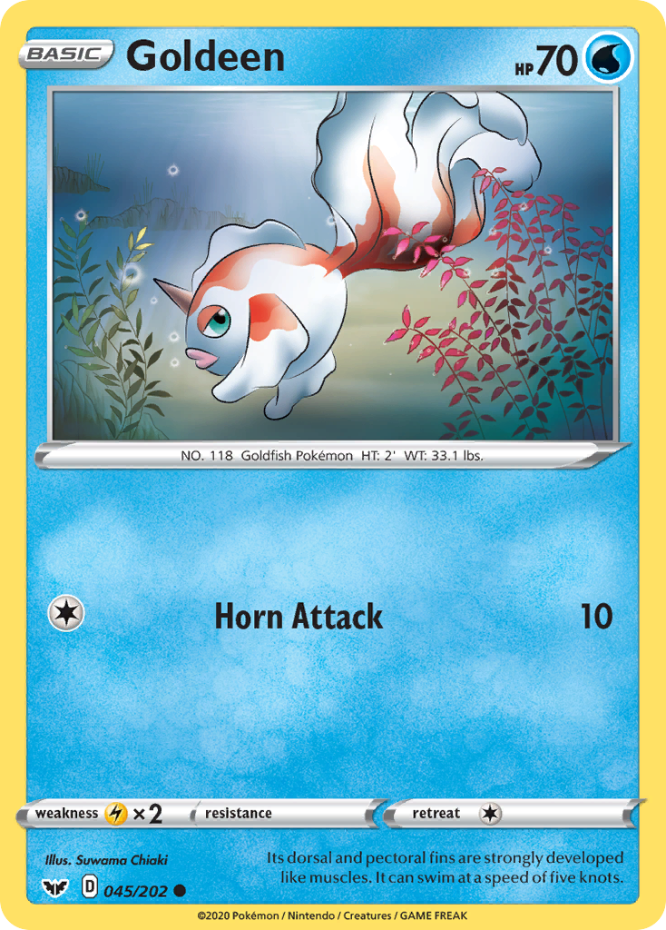 Goldeen (045/202) [Sword & Shield: Base Set] | Good Games Cannington