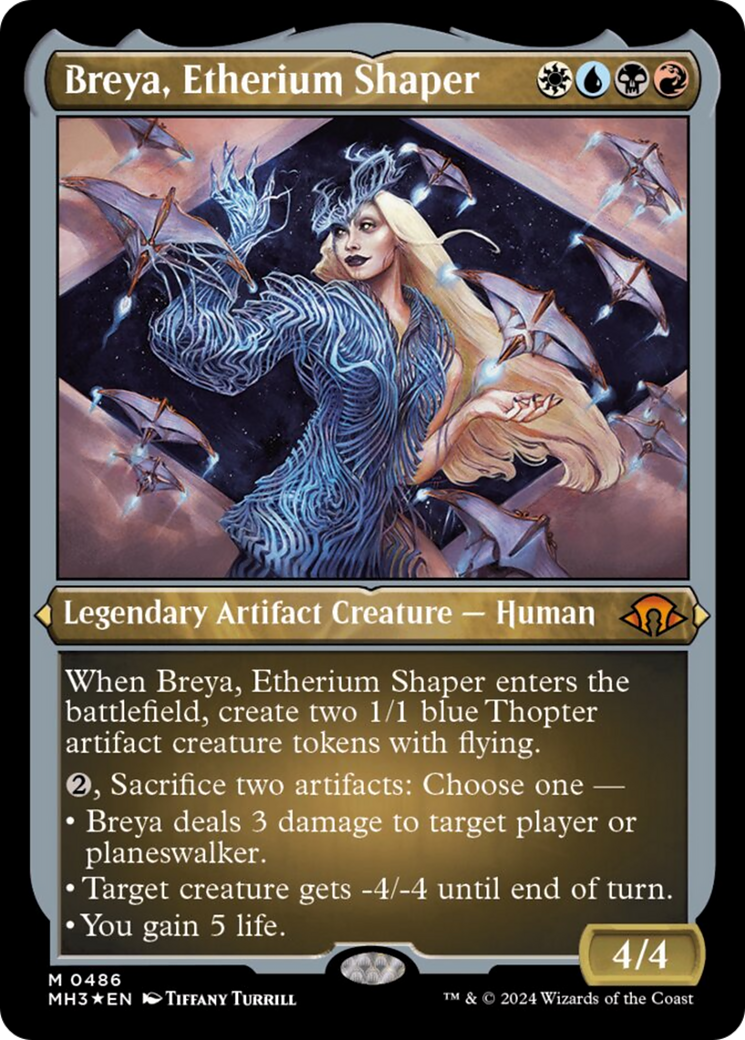 Breya, Etherium Shaper (Foil Etched) [Modern Horizons 3] | Good Games Cannington