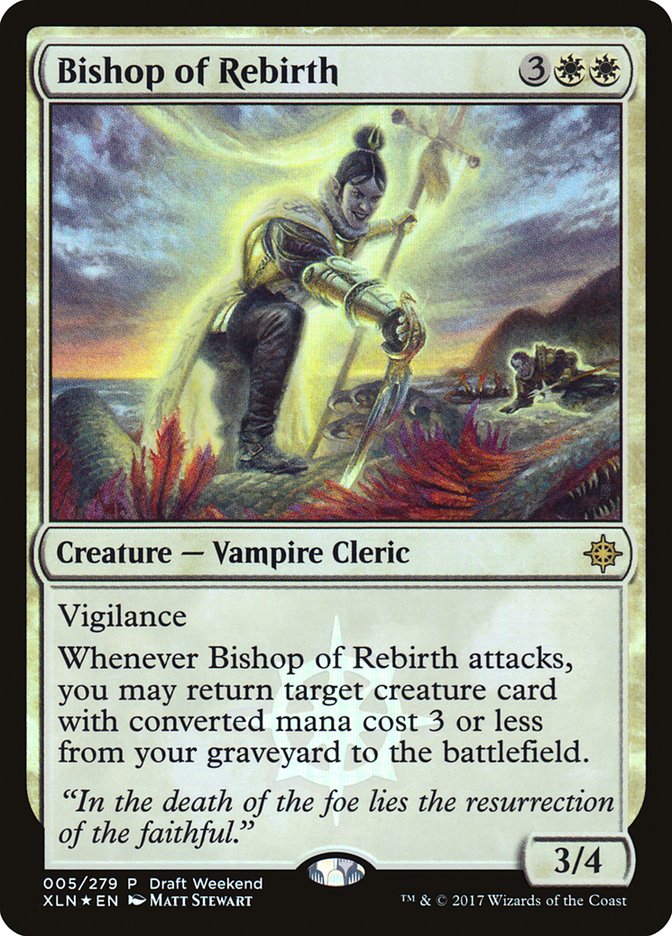 Bishop of Rebirth (Draft Weekend) [Ixalan Promos] | Good Games Cannington