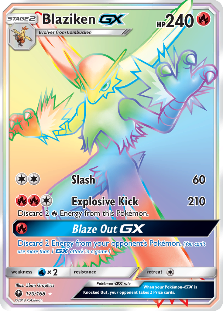 Blaziken GX (170/168) [Sun & Moon: Celestial Storm] | Good Games Cannington