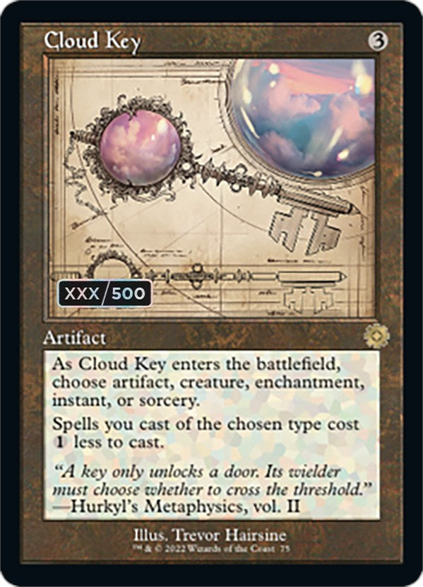 Cloud Key (Retro Schematic) (Serialized) [The Brothers' War Retro Artifacts] | Good Games Cannington