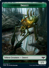 Insect // Dragon Illusion Double-Sided Token [Innistrad: Crimson Vow Tokens] | Good Games Cannington
