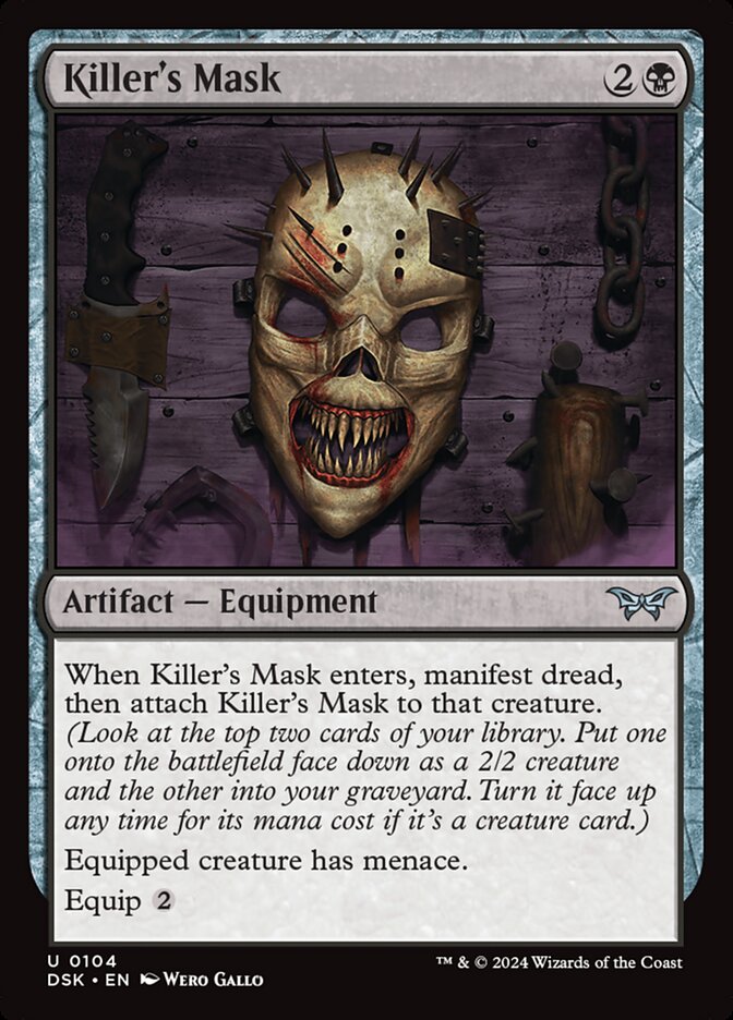 Killer's Mask 104 (Duskmourn: House of Horror)  | Good Games Cannington
