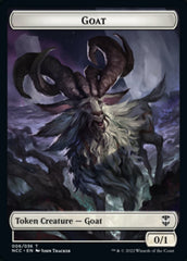Zombie // Goat Double-Sided Token [Streets of New Capenna Commander Tokens] | Good Games Cannington