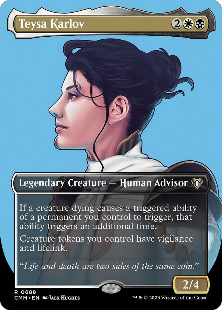 Teysa Karlov (Borderless Profile) [Commander Masters] | Good Games Cannington