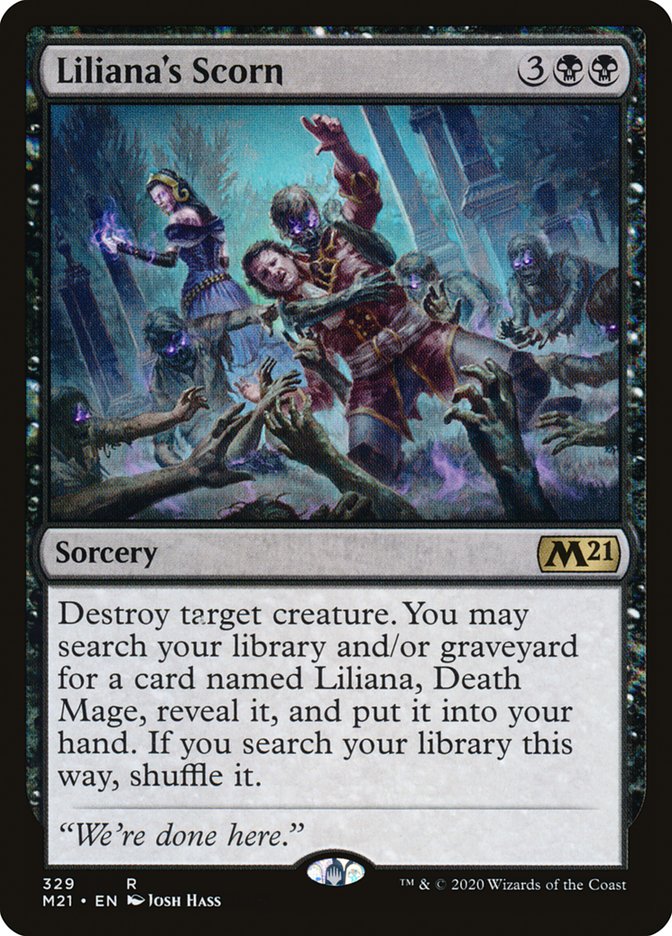 Liliana's Scorn 329 (Core Set 2021)  | Good Games Cannington