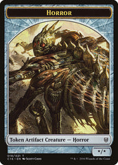 Horror // Thopter Double-Sided Token [Commander 2016 Tokens] | Good Games Cannington