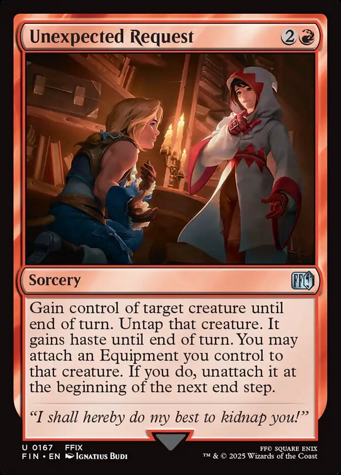 Unexpected Request 167/309 (FINAL FANTASY)  - Foil | Good Games Cannington