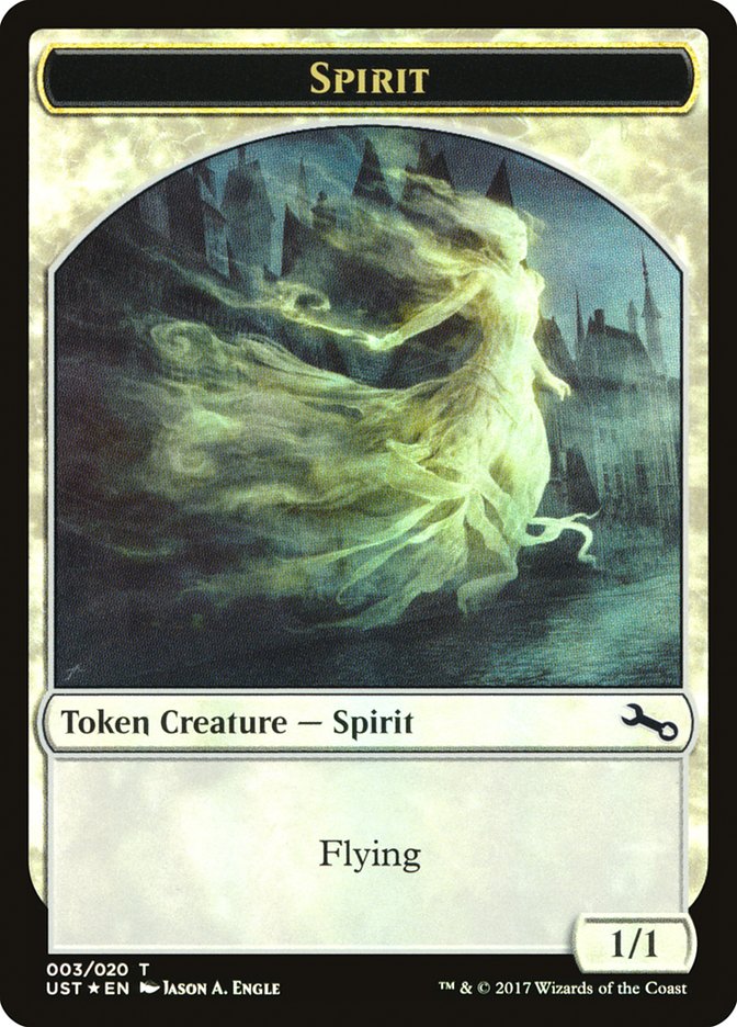 Spirit (003) // Spirit Double-Sided Token [Unstable Tokens] | Good Games Cannington