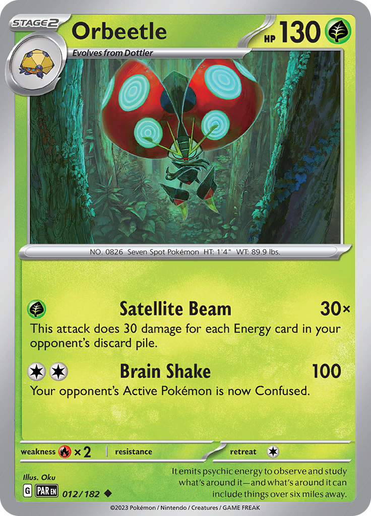 Orbeetle (012/182) [Scarlet & Violet: Paradox Rift] | Good Games Cannington