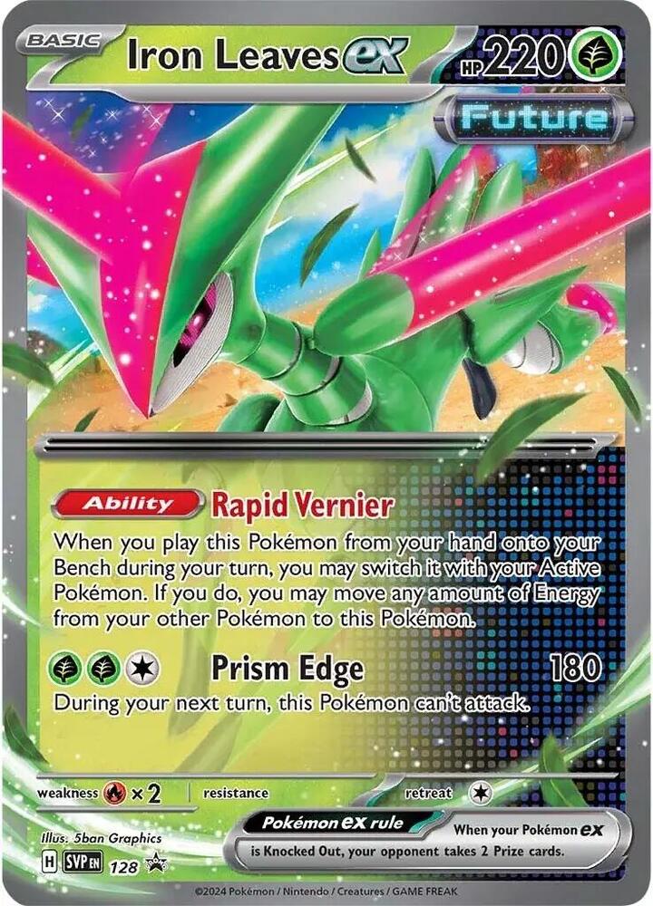 Iron Leaves ex 128 128 (SV: Scarlet & Violet Promo Cards)  - Holofoil | Good Games Cannington