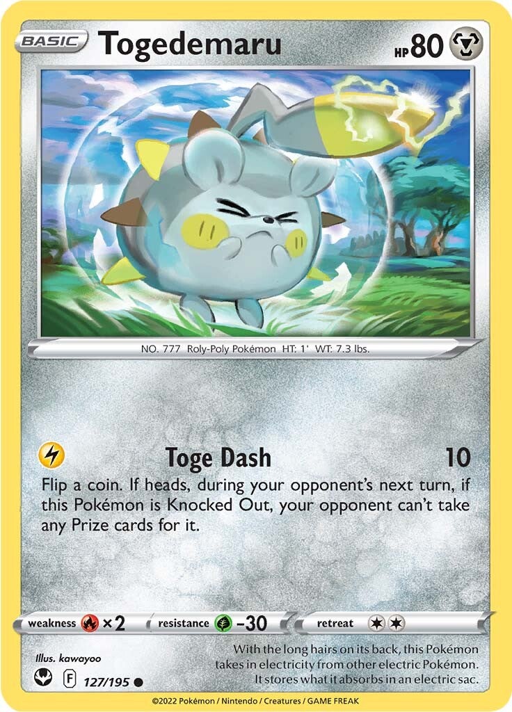 Togedemaru (127/195) [Sword & Shield: Silver Tempest] | Good Games Cannington