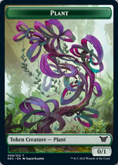 Plant // Treasure Double-Sided Token [Kamigawa: Neon Dynasty Commander Tokens] | Good Games Cannington