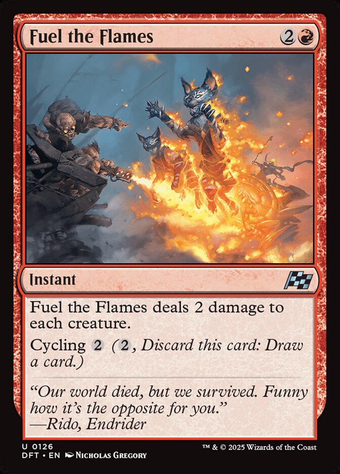 Fuel the Flames 126/291 (Aetherdrift)  - Foil | Good Games Cannington