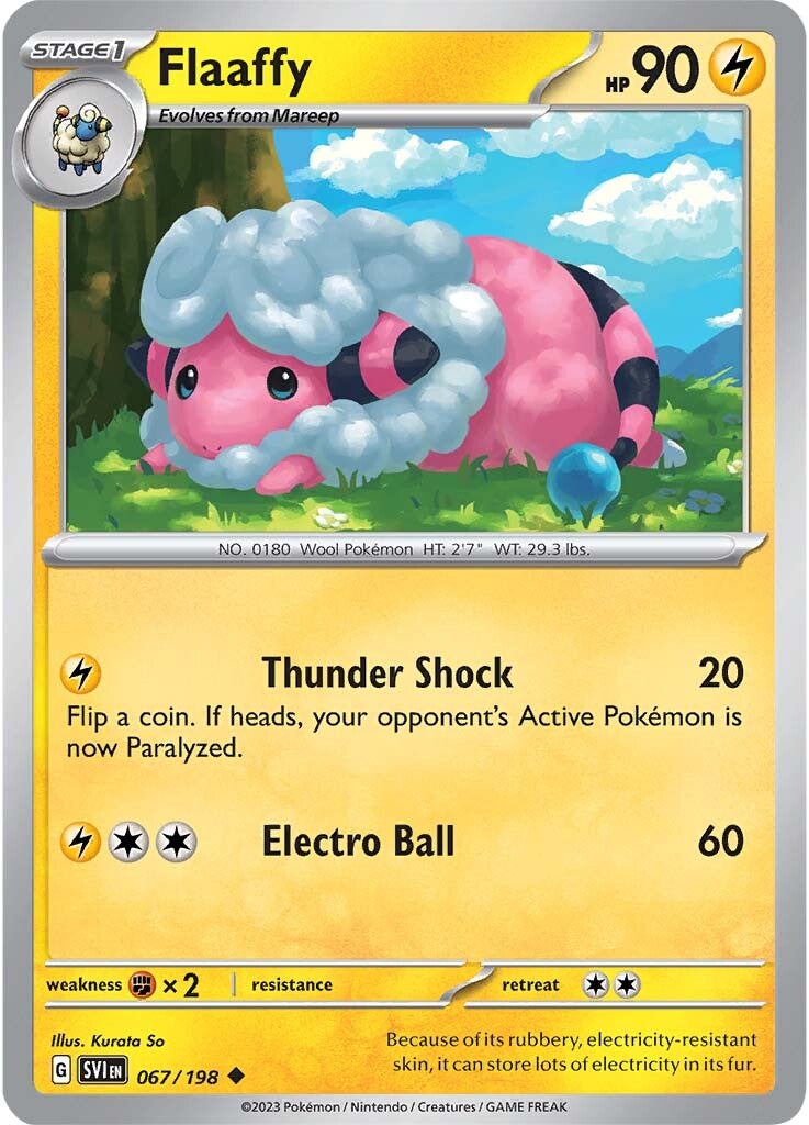 Flaaffy (067/198) [Scarlet & Violet: Base Set] | Good Games Cannington