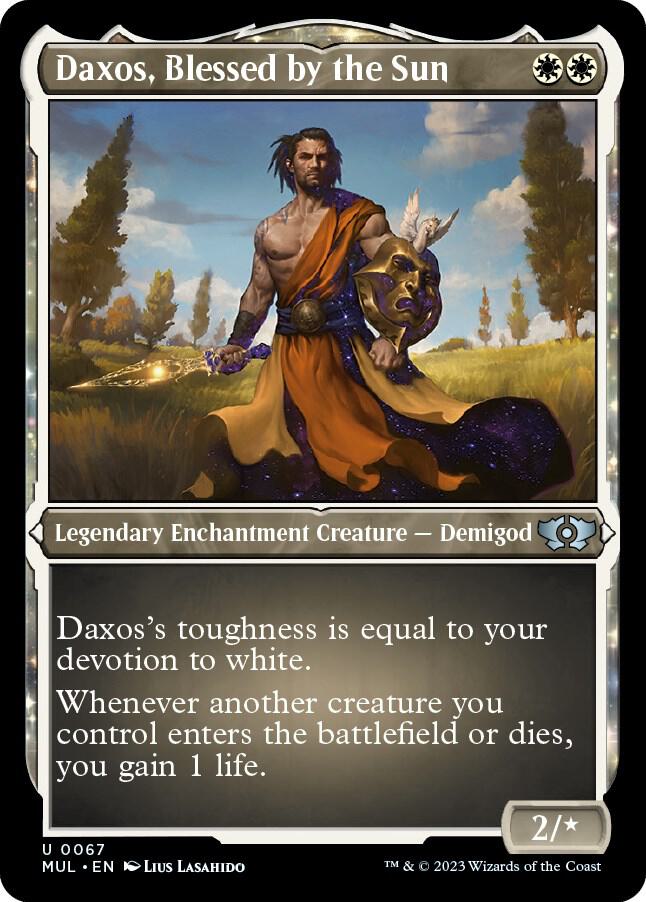 Daxos, Blessed by the Sun 67 (March of the Machine: Multiverse Legends)  - Etched Foil | Good Games Cannington