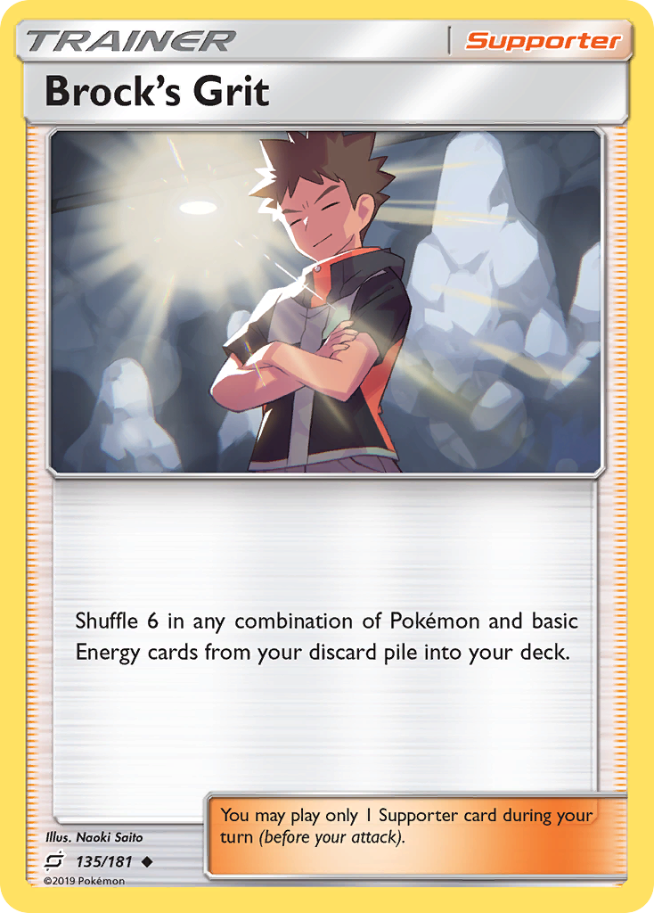 Brock's Grit (135/181) [Sun & Moon: Team Up] | Good Games Cannington