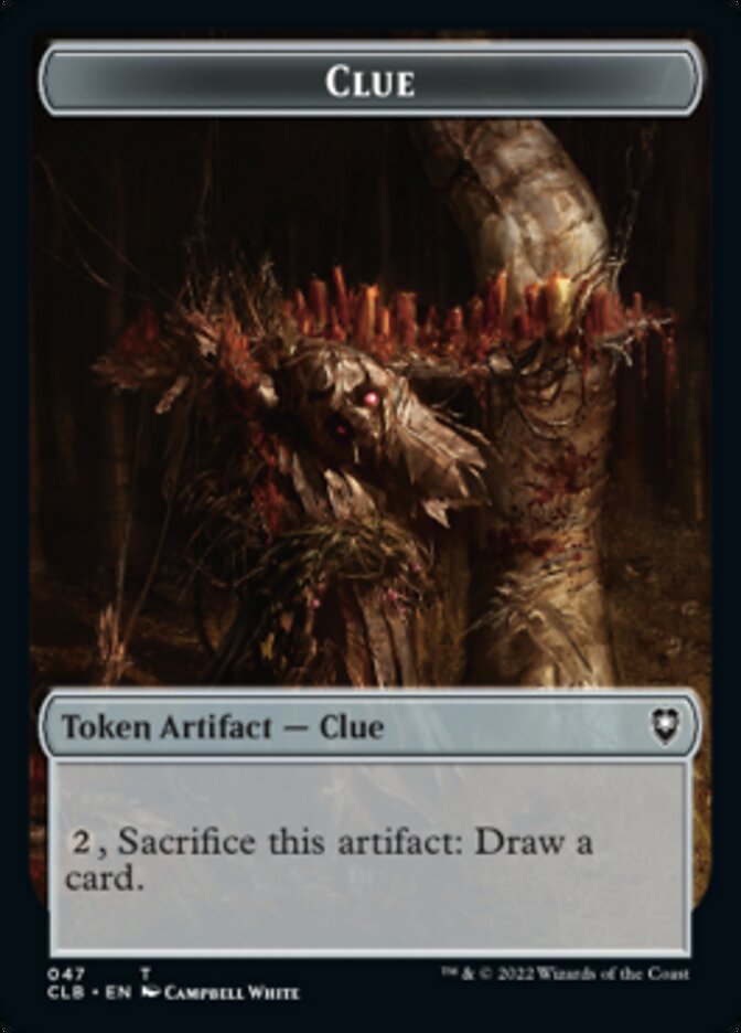Shapeshifter (022) // Clue Double-Sided Token [Commander Legends: Battle for Baldur's Gate Tokens] | Good Games Cannington