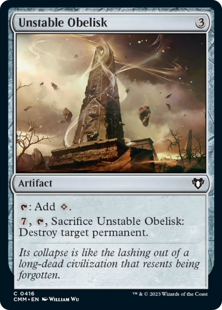 Unstable Obelisk [Commander Masters] | Good Games Cannington