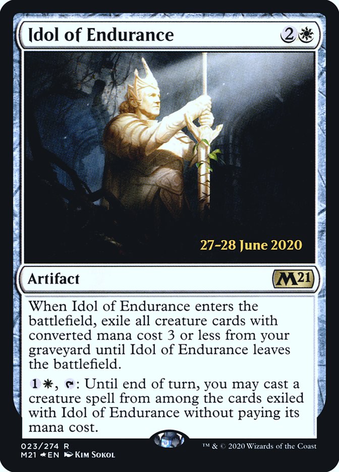 Idol of Endurance [Core Set 2021 Prerelease Promos] | Good Games Cannington
