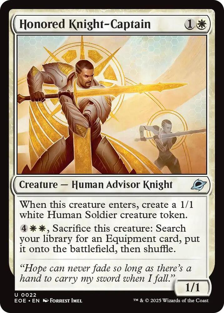 Honored Knight Captain 22 (Edge of Eternities)  | Good Games Cannington